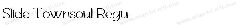 Slide T ownsoul Regu字体转换